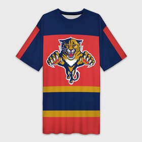Платье-футболка 3D с принтом Florida Panthers в Кировске,  |  | florida panthers | hockey | nhl | нхл | хоккей