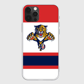 Чехол для iPhone 12 Pro Max с принтом Florida Panthers white в Кировске, Силикон |  | Тематика изображения на принте: florida panthers | hockey | nhl | нхл | хоккей