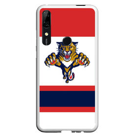 Чехол для Honor P Smart Z с принтом Florida Panthers white в Кировске, Силикон | Область печати: задняя сторона чехла, без боковых панелей | florida panthers | hockey | nhl | нхл | хоккей