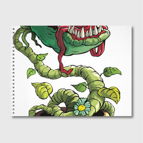 Альбом для рисования с принтом Plants vs zombies в Кировске, 100% бумага
 | матовая бумага, плотность 200 мг. | plants | zombies