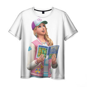 Мужская футболка 3D с принтом The Sims 4 в Кировске, 100% полиэфир | прямой крой, круглый вырез горловины, длина до линии бедер | 