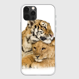 Чехол для iPhone 12 Pro Max с принтом Тигр и львица в Кировске, Силикон |  | Тематика изображения на принте: дикие | милые | природа | тигр | яркие