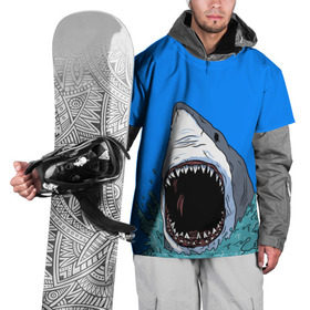 Накидка на куртку 3D с принтом shark в Кировске, 100% полиэстер |  | fish | ocean | shark | water | акула | море | океан | рыба