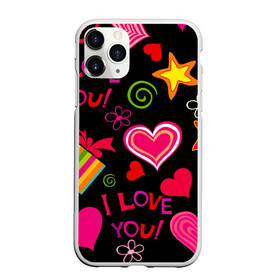 Чехол для iPhone 11 Pro Max матовый с принтом Праздник любви в Кировске, Силикон |  | любовь | поцелуй | праздник | святой валентин | сердце | счастье | я люблю тебя