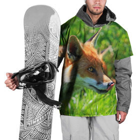 Накидка на куртку 3D с принтом Лисица в Кировске, 100% полиэстер |  | Тематика изображения на принте: животные | лес | лиса | природа | рыжая