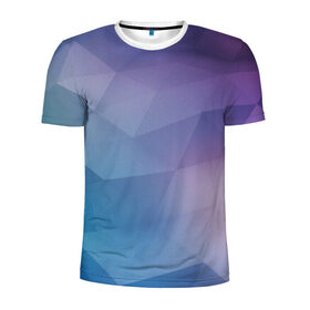 Мужская футболка 3D спортивная с принтом LOW POLY в Кировске, 100% полиэстер с улучшенными характеристиками | приталенный силуэт, круглая горловина, широкие плечи, сужается к линии бедра | геометрия | стиль | треугольники