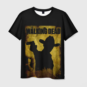 Мужская футболка 3D с принтом The Walking Dead в Кировске, 100% полиэфир | прямой крой, круглый вырез горловины, длина до линии бедер | 