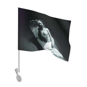 Флаг для автомобиля с принтом Lady Gaga в Кировске, 100% полиэстер | Размер: 30*21 см | american horror story | американская история ужасов