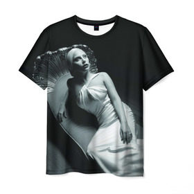 Мужская футболка 3D с принтом Lady Gaga в Кировске, 100% полиэфир | прямой крой, круглый вырез горловины, длина до линии бедер | american horror story | американская история ужасов