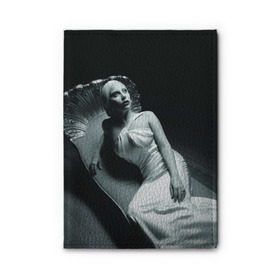 Обложка для автодокументов с принтом Lady Gaga в Кировске, натуральная кожа |  размер 19,9*13 см; внутри 4 больших “конверта” для документов и один маленький отдел — туда идеально встанут права | american horror story | американская история ужасов
