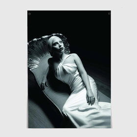 Постер с принтом Lady Gaga в Кировске, 100% бумага
 | бумага, плотность 150 мг. Матовая, но за счет высокого коэффициента гладкости имеет небольшой блеск и дает на свету блики, но в отличии от глянцевой бумаги не покрыта лаком | american horror story | американская история ужасов