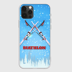 Чехол для iPhone 12 Pro Max с принтом Биатлон Зима в Кировске, Силикон |  | biathlon | биатлон | гонка | зимний спорт | кубок мира | олимпиада | спорт | спринт | чемпионат | чемпионат мира | эстафета