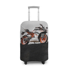 Чехол для чемодана 3D с принтом KTM 5 в Кировске, 86% полиэфир, 14% спандекс | двустороннее нанесение принта, прорези для ручек и колес | ktm | moto | катээм | ктм | мото | мотоцикл | мотоциклы