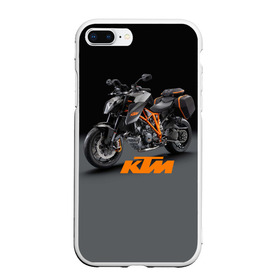 Чехол для iPhone 7Plus/8 Plus матовый с принтом KTM 4 в Кировске, Силикон | Область печати: задняя сторона чехла, без боковых панелей | ktm | moto | катээм | ктм | мото | мотоцикл | мотоциклы