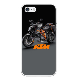 Чехол для iPhone 5/5S матовый с принтом KTM 4 в Кировске, Силикон | Область печати: задняя сторона чехла, без боковых панелей | ktm | moto | катээм | ктм | мото | мотоцикл | мотоциклы