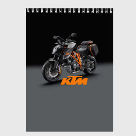 Скетчбук с принтом KTM 4 в Кировске, 100% бумага
 | 48 листов, плотность листов — 100 г/м2, плотность картонной обложки — 250 г/м2. Листы скреплены сверху удобной пружинной спиралью | Тематика изображения на принте: ktm | moto | катээм | ктм | мото | мотоцикл | мотоциклы