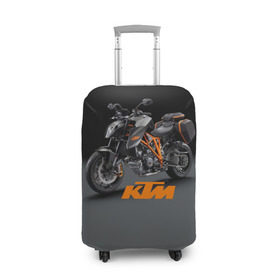 Чехол для чемодана 3D с принтом KTM 4 в Кировске, 86% полиэфир, 14% спандекс | двустороннее нанесение принта, прорези для ручек и колес | ktm | moto | катээм | ктм | мото | мотоцикл | мотоциклы