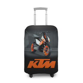 Чехол для чемодана 3D с принтом KTM 2 в Кировске, 86% полиэфир, 14% спандекс | двустороннее нанесение принта, прорези для ручек и колес | ktm | moto | катээм | ктм | мото | мотоцикл | мотоциклы