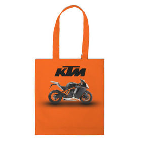 Сумка 3D повседневная с принтом KTM 1 в Кировске, 100% полиэстер | Плотность: 200 г/м2; Размер: 34×35 см; Высота лямок: 30 см | ktm | moto | катээм | ктм | мото | мотоцикл | мотоциклы