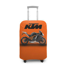 Чехол для чемодана 3D с принтом KTM 1 в Кировске, 86% полиэфир, 14% спандекс | двустороннее нанесение принта, прорези для ручек и колес | ktm | moto | катээм | ктм | мото | мотоцикл | мотоциклы