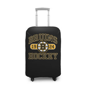 Чехол для чемодана 3D с принтом Boston Bruins в Кировске, 86% полиэфир, 14% спандекс | двустороннее нанесение принта, прорези для ручек и колес | boston bruins | nxl | stanley cup | хоккей