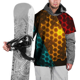 Накидка на куртку 3D с принтом Соты TRON в Кировске, 100% полиэстер |  | Тематика изображения на принте: tron | vppd | премиум | соты | эксклюзив