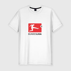 Мужская футболка премиум с принтом Бундеслига в Кировске, 92% хлопок, 8% лайкра | приталенный силуэт, круглый вырез ворота, длина до линии бедра, короткий рукав | bundesliga | бавария | боруссия | германия | футбол