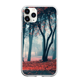 Чехол для iPhone 11 Pro матовый с принтом Осень в Кировске, Силикон |  | autumn | bright | colors | forest | paint | trees | деревья | краски | лес | осень | цвета | яркие