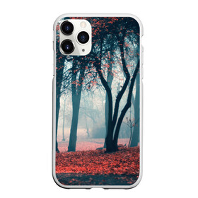 Чехол для iPhone 11 Pro Max матовый с принтом Осень в Кировске, Силикон |  | autumn | bright | colors | forest | paint | trees | деревья | краски | лес | осень | цвета | яркие