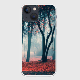 Чехол для iPhone 13 mini с принтом Осень в Кировске,  |  | autumn | bright | colors | forest | paint | trees | деревья | краски | лес | осень | цвета | яркие