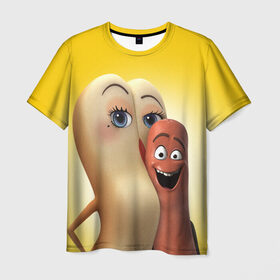 Мужская футболка 3D с принтом Полный расколбас в Кировске, 100% полиэфир | прямой крой, круглый вырез горловины, длина до линии бедер | sausage party
