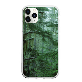 Чехол для iPhone 11 Pro матовый с принтом Дремучий лес в Кировске, Силикон |  | camouflage | dense | fog | forest | spruce | tree | дремучий | ёлка | ельник | камуфляж | лес | маскировка | туман