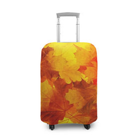 Чехол для чемодана 3D с принтом Осень в Кировске, 86% полиэфир, 14% спандекс | двустороннее нанесение принта, прорези для ручек и колес | autumn | bright | color | forest | leaves | maple | paint | trees | деревья | клен | краски | лес | листья | осень | цвета | яркие