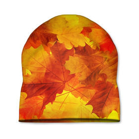 Шапка 3D с принтом Осень в Кировске, 100% полиэстер | универсальный размер, печать по всей поверхности изделия | autumn | bright | color | forest | leaves | maple | paint | trees | деревья | клен | краски | лес | листья | осень | цвета | яркие