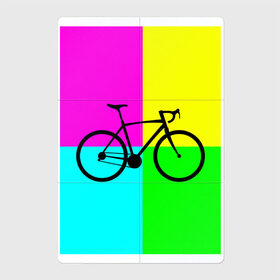 Магнитный плакат 2Х3 с принтом Велосипед фикс в Кировске, Полимерный материал с магнитным слоем | 6 деталей размером 9*9 см | fix | вело | велосипед | прикол | фикс
