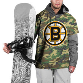 Накидка на куртку 3D с принтом Bruins Camouflage в Кировске, 100% полиэстер |  | Тематика изображения на принте: boston bruins | camouflage | hockey | nhl | нхл | хоккей