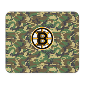 Коврик прямоугольный с принтом Bruins Camouflage в Кировске, натуральный каучук | размер 230 х 185 мм; запечатка лицевой стороны | Тематика изображения на принте: boston bruins | camouflage | hockey | nhl | нхл | хоккей