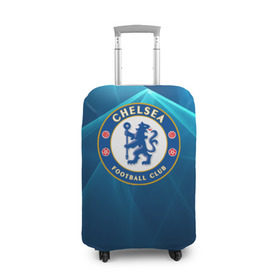 Чехол для чемодана 3D с принтом Chelsea в Кировске, 86% полиэфир, 14% спандекс | двустороннее нанесение принта, прорези для ручек и колес | chelsea | англия | премьер лига | фанат | футбол | футболист | челси