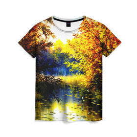 Женская футболка 3D с принтом Пейзаж в Кировске, 100% полиэфир ( синтетическое хлопкоподобное полотно) | прямой крой, круглый вырез горловины, длина до линии бедер | giovanni boldini | горизонт | деревья | дорога | картина | лес | лошадь | люди | небо | облака | пейзаж