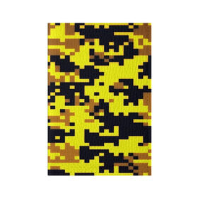 Обложка для паспорта матовая кожа с принтом Пиксели в Кировске, натуральная матовая кожа | размер 19,3 х 13,7 см; прозрачные пластиковые крепления | Тематика изображения на принте: военная тематика | камуфляж | милитари