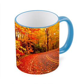 Кружка 3D с принтом Осень в Кировске, керамика | ёмкость 330 мл | Тематика изображения на принте: autumn | bright | colors | forest | paint | trees | деревья | краски | лес | осень | цвета | яркие