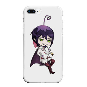 Чехол для iPhone 7Plus/8 Plus матовый с принтом Blue Exorcist Мефисто в Кировске, Силикон | Область печати: задняя сторона чехла, без боковых панелей | Тематика изображения на принте: ao no exorcist | демон | сатана | синий экзорцист