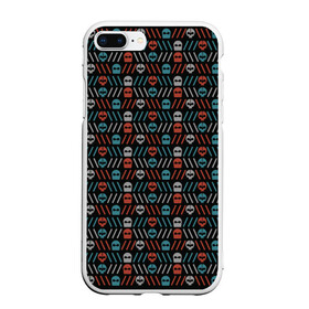 Чехол для iPhone 7Plus/8 Plus матовый с принтом TwentyONE PILOTS pattern в Кировске, Силикон | Область печати: задняя сторона чехла, без боковых панелей | 21 | blurryface | music | twenty one pilots