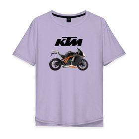 Мужская футболка хлопок Oversize с принтом KTM 6 в Кировске, 100% хлопок | свободный крой, круглый ворот, “спинка” длиннее передней части | ktm | moto | катээм | ктм | мото | мотоцикл | мотоциклы