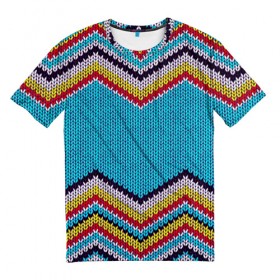 Мужская футболка 3D с принтом Колоски в Кировске, 100% полиэфир | прямой крой, круглый вырез горловины, длина до линии бедер | Тематика изображения на принте: одежда | полосы