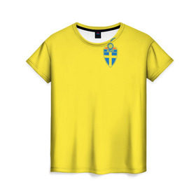 Женская футболка 3D с принтом Ибрагимович в Кировске, 100% полиэфир ( синтетическое хлопкоподобное полотно) | прямой крой, круглый вырез горловины, длина до линии бедер | златан | манчестер | мю | футбол | швеция | юнайтед