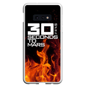 Чехол для Samsung S10E с принтом 30 seconds to mars fire в Кировске, Силикон | Область печати: задняя сторона чехла, без боковых панелей | jared leto