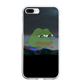 Чехол для iPhone 7Plus/8 Plus матовый с принтом Sad frog в Кировске, Силикон | Область печати: задняя сторона чехла, без боковых панелей | pepe | пепе