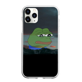 Чехол для iPhone 11 Pro матовый с принтом Sad frog в Кировске, Силикон |  | Тематика изображения на принте: pepe | пепе