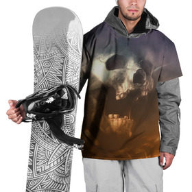 Накидка на куртку 3D с принтом Doom в Кировске, 100% полиэстер |  | doom | skull | slayer | палач | скелет | череп